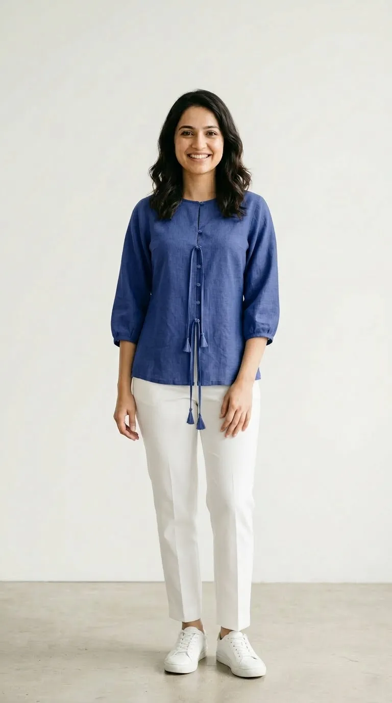 Model wearing Everyday Top