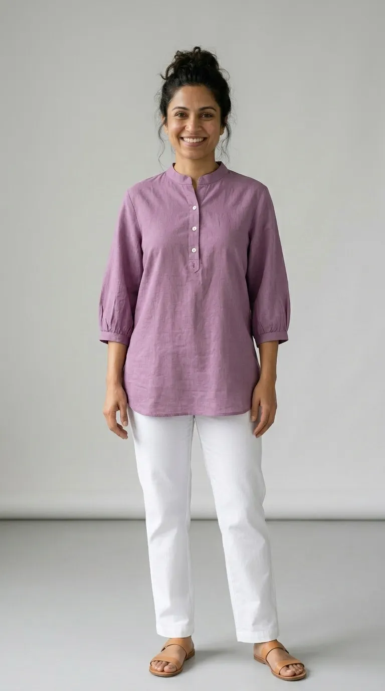 Model wearing Casual Kurti